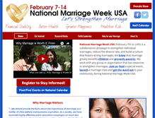 Tablet Screenshot of nationalmarriageweekusa.org